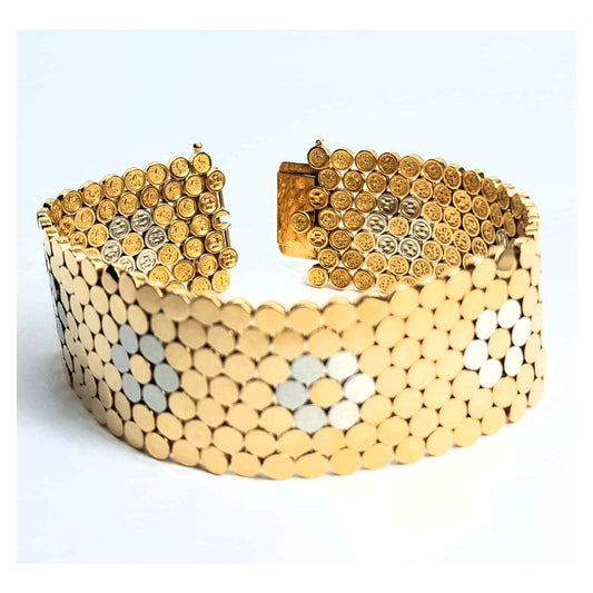 Bracciale vintage anni '50 in oro 18k