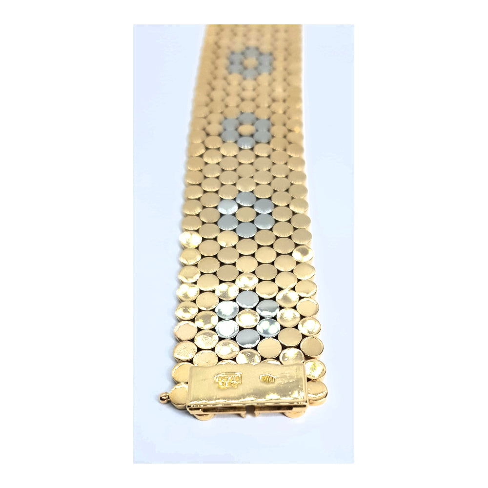Bracciale vintage anni '50 in oro 18k
