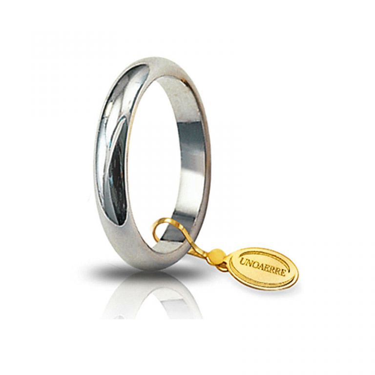 Wedding ring UNOAERRE classic white gold 18k 5 grams