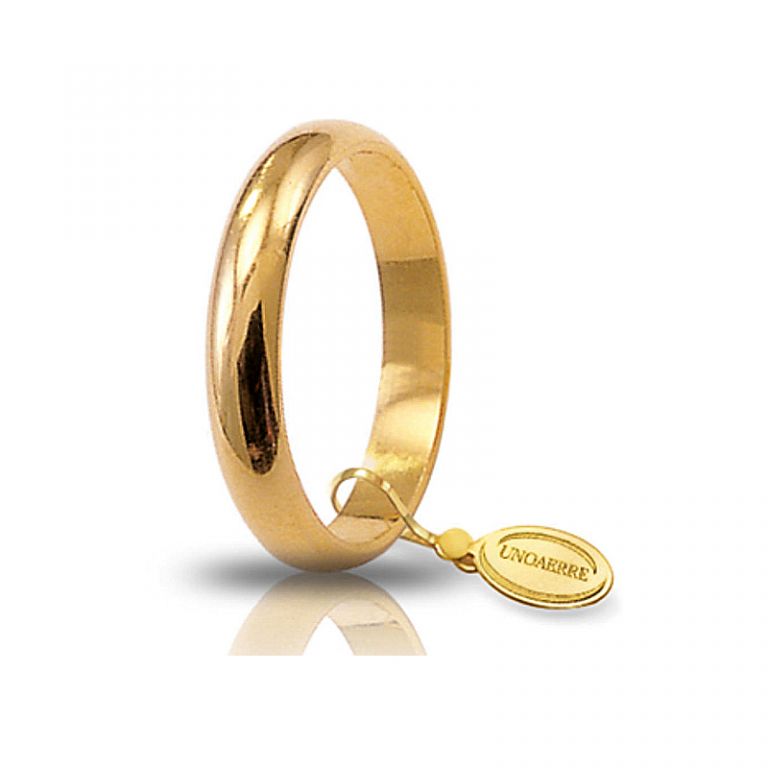 Wedding ring UNOAERRE classic yellow gold 18k 5 grams UNOAERRE