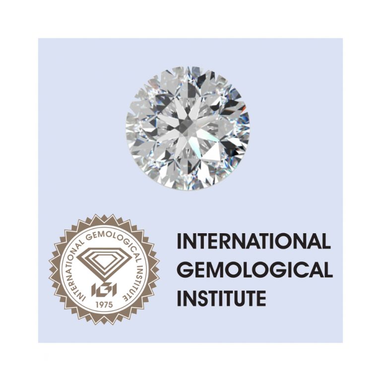 Certified CT. 0.30 G VS1 round diamond IGI