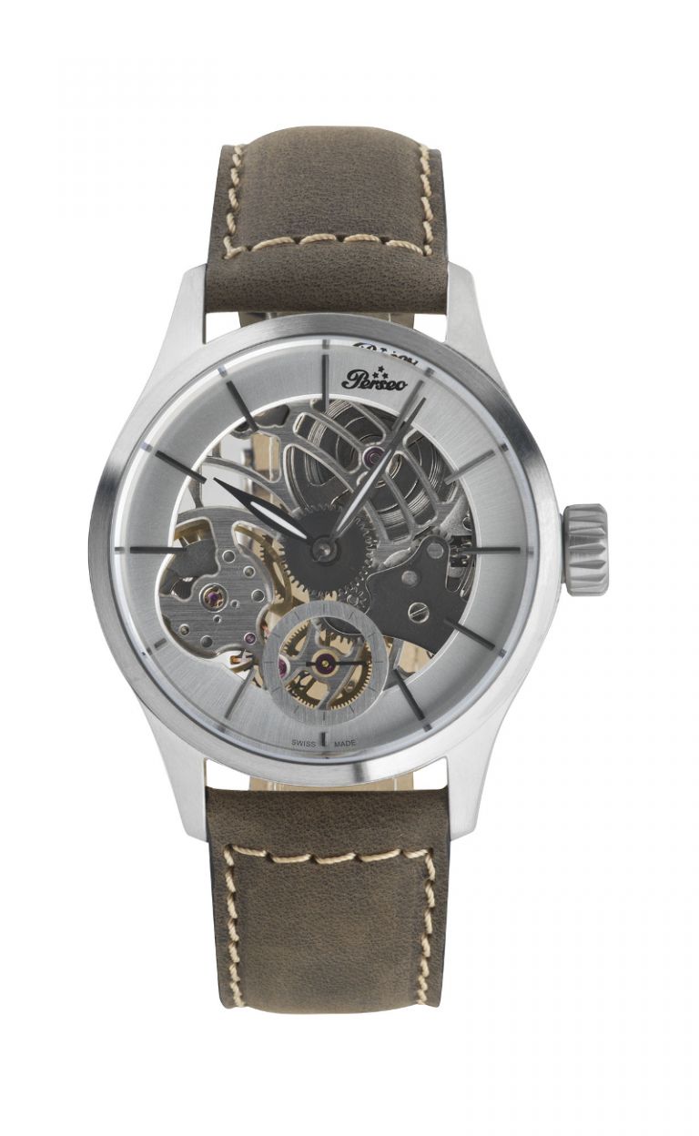 OUT OF STOCK - 6564.01 SQUELETTE Silver Manual (Swiss Made) PERSEO