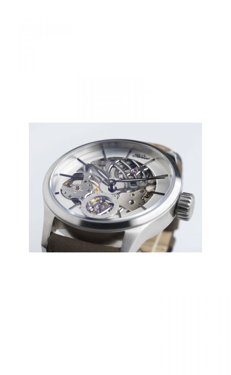 OUT OF STOCK - 6564.01 SQUELETTE Silver Manual (Swiss Made)