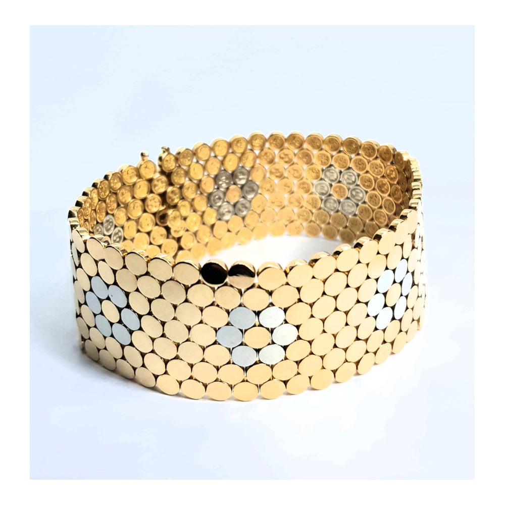 Bracciale vintage anni '50 in oro 18k