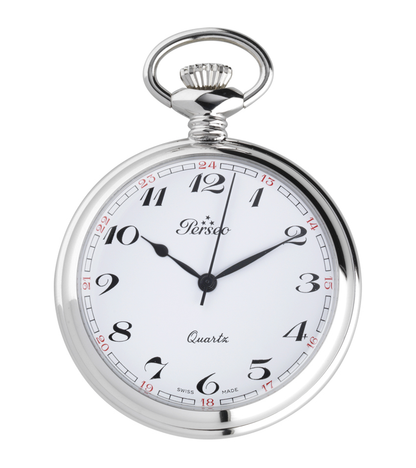 Ref. 11104.01 – Orologio Perseo Arabo tasca in metallo cromato