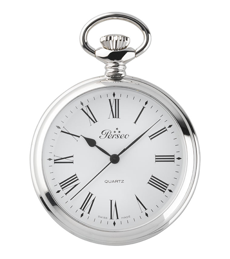 Ref. 11104.02 – Orologio Perseo Romano tasca in metallo cromato