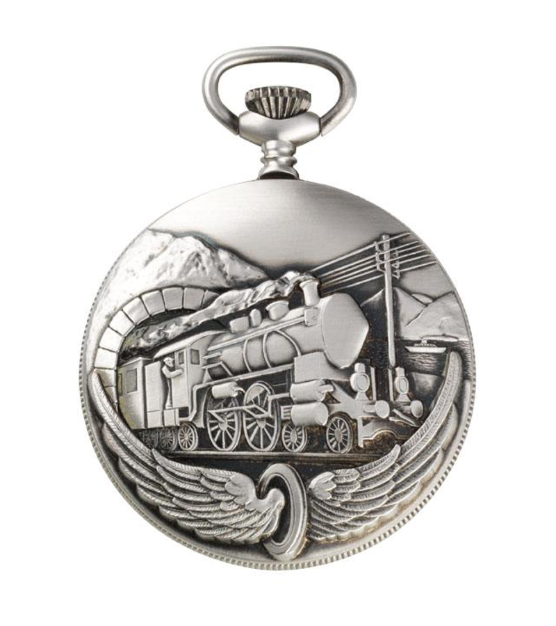 Ref. 16108 – Orologio Perseo Treno PIONEER romano tasca in metallo