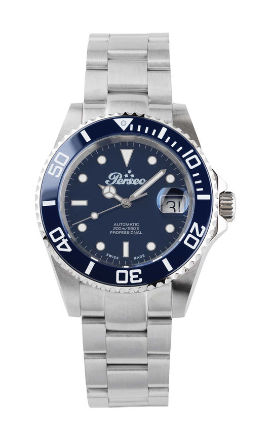 Ref. 2111.02 – Perseo Subaquatic 40 Men's Watch, Blue
