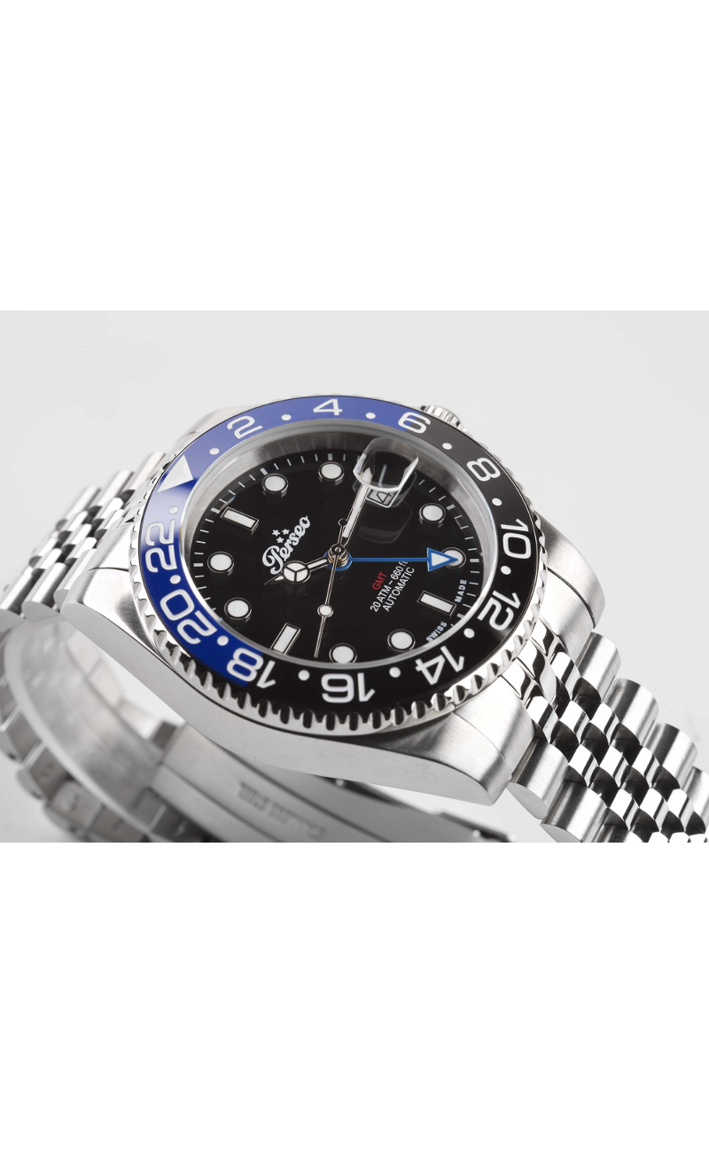 Ref. 2113 – Orologio Perseo sub GMT uomo blu / nero automatico