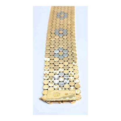 Bracciale vintage anni '50 in oro 18k