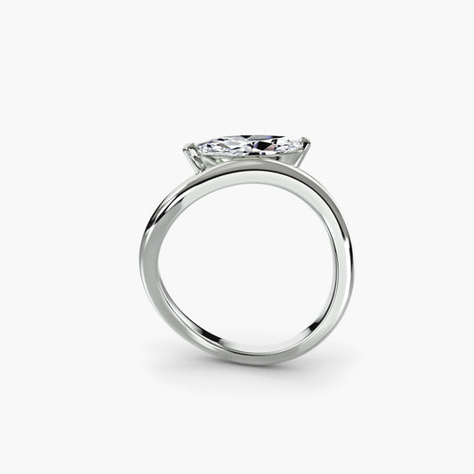 Anello solitario onda 1
