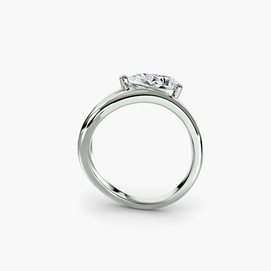 Anello solitario onda 2