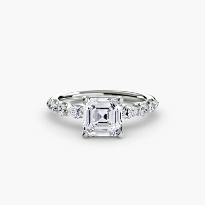 Anello solitario con diamanti