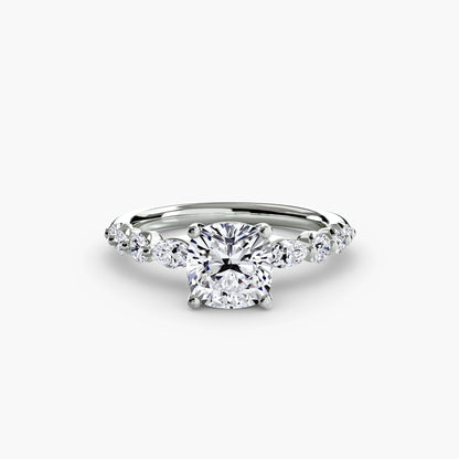 Anello solitario con diamanti