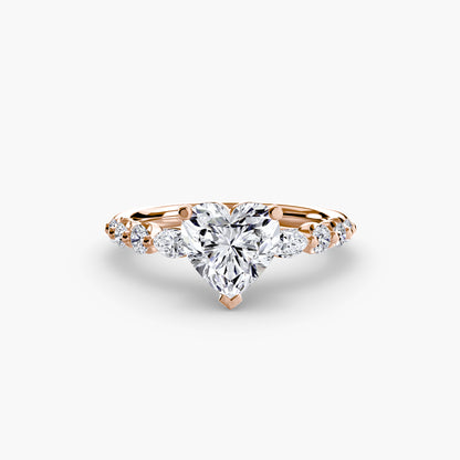 Anello solitario con diamanti