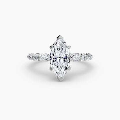 Anello solitario con diamanti