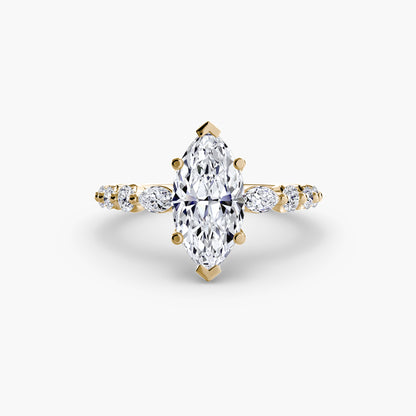 Anello solitario con diamanti