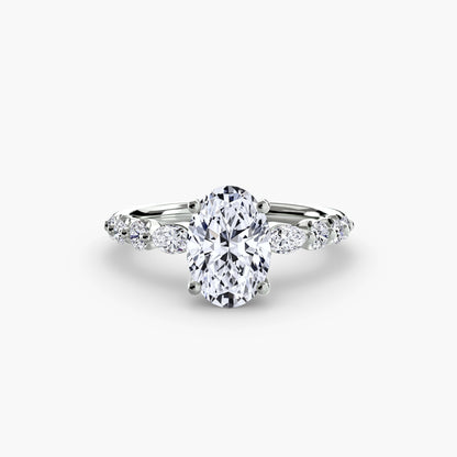 Anello solitario con diamanti