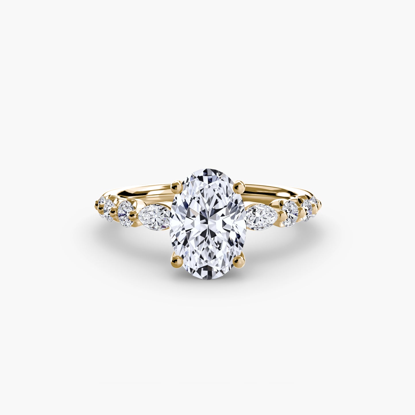 Anello solitario con diamanti