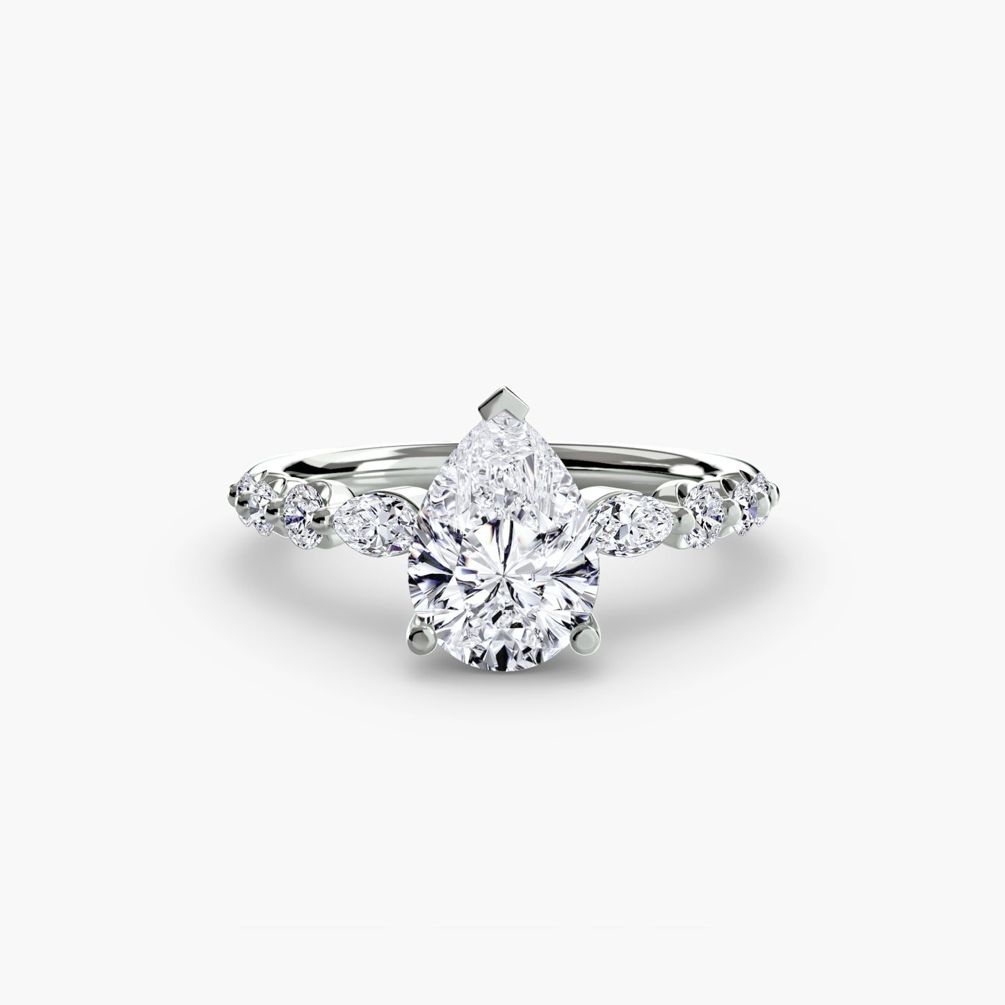 Anello solitario con diamanti