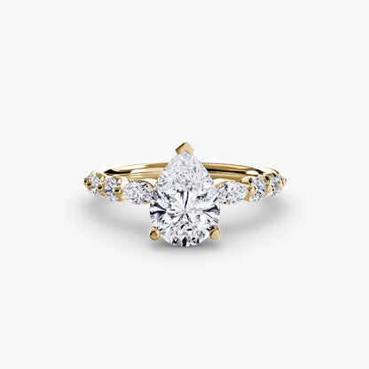 Anello solitario con diamanti