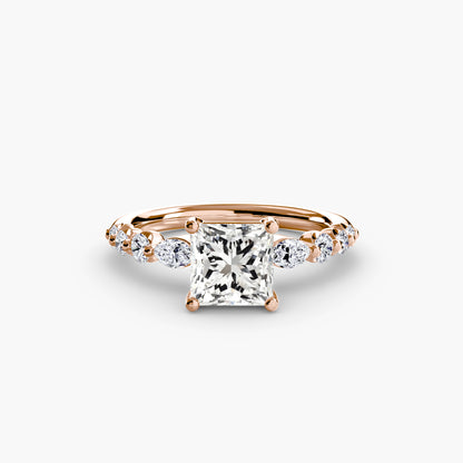 Anello solitario con diamanti