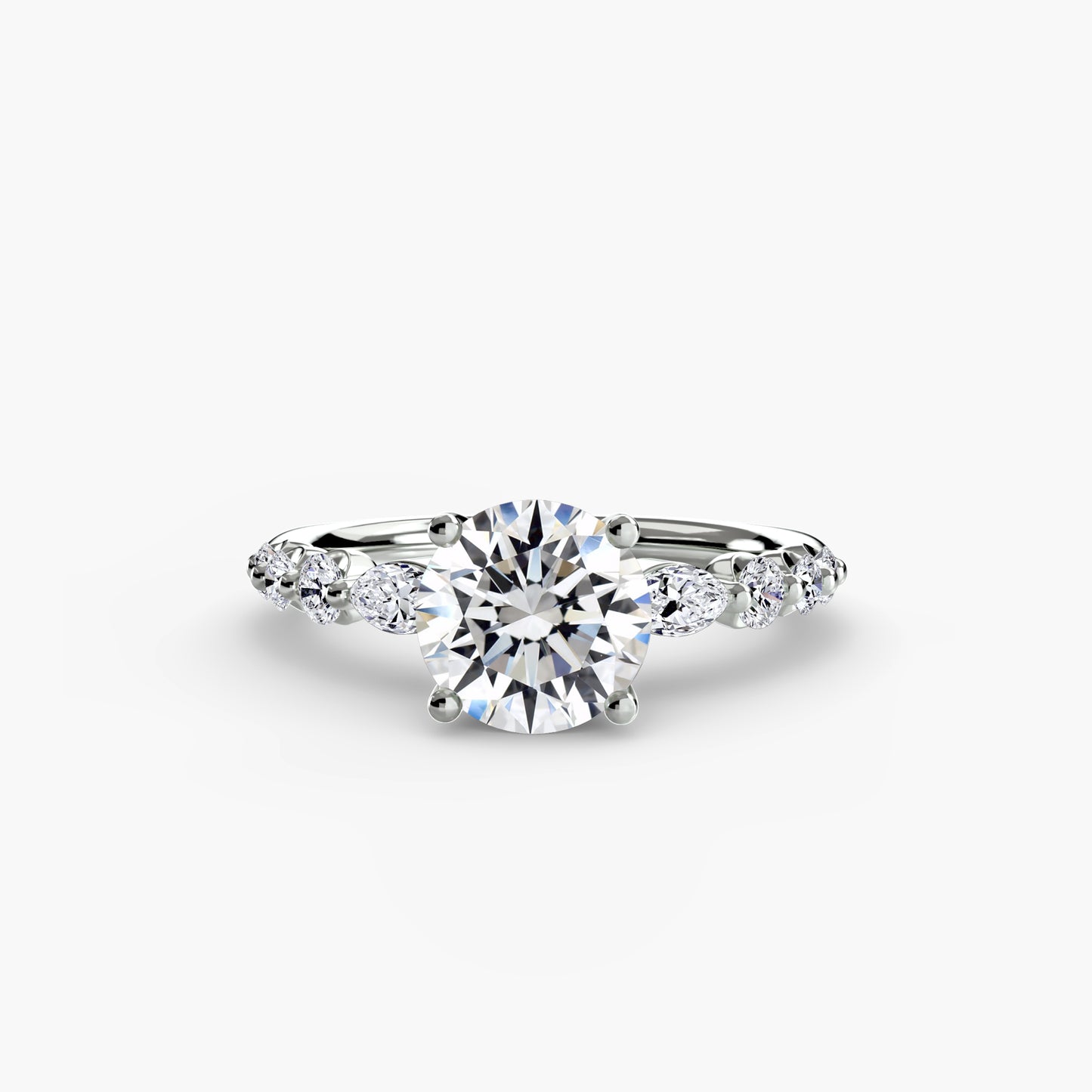 Anello solitario con diamanti