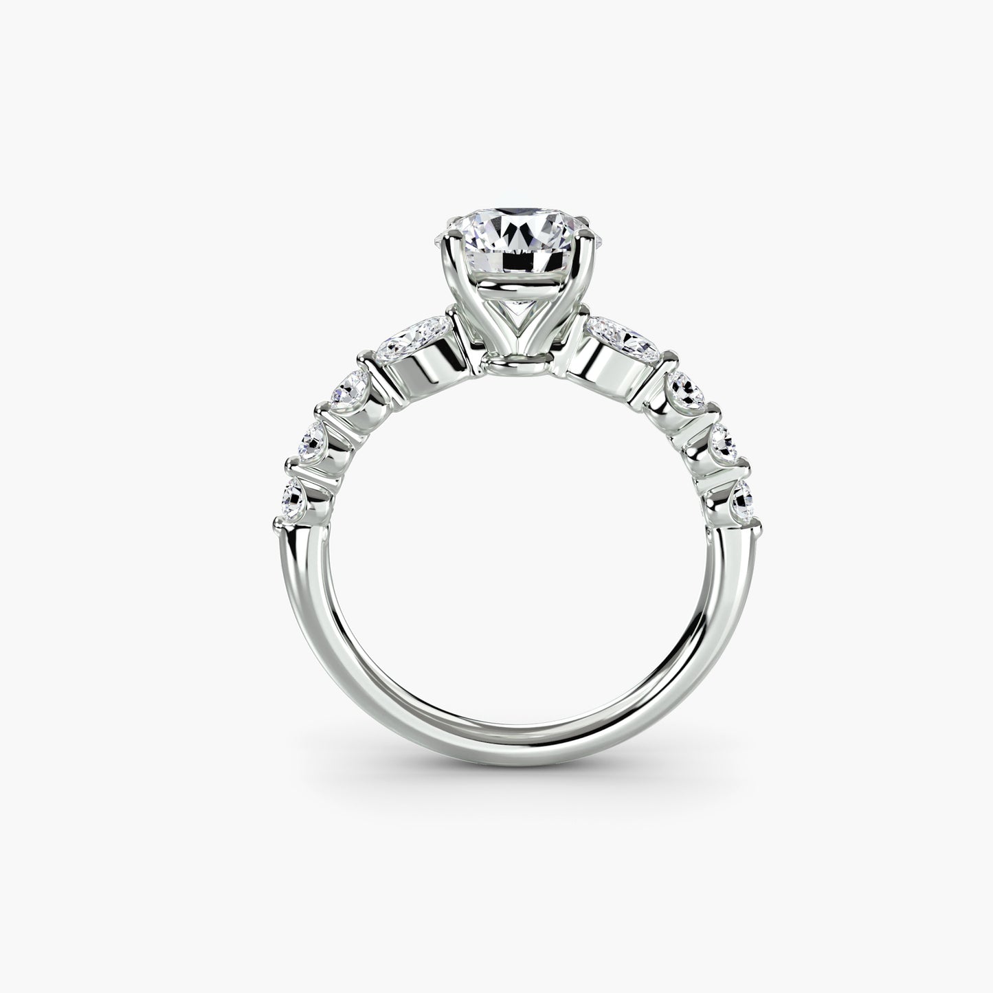Anello solitario con diamanti
