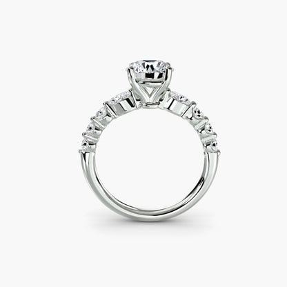 Anello solitario con diamanti