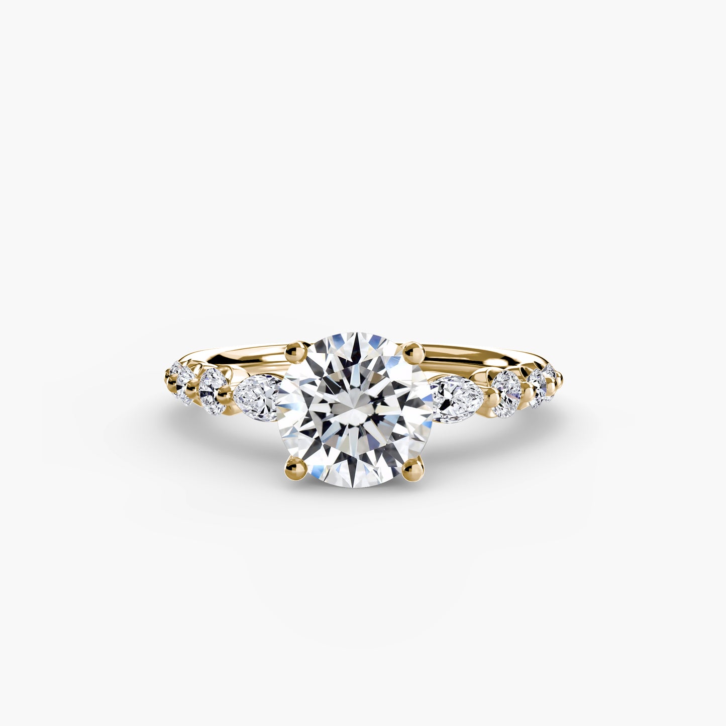 Anello solitario con diamanti