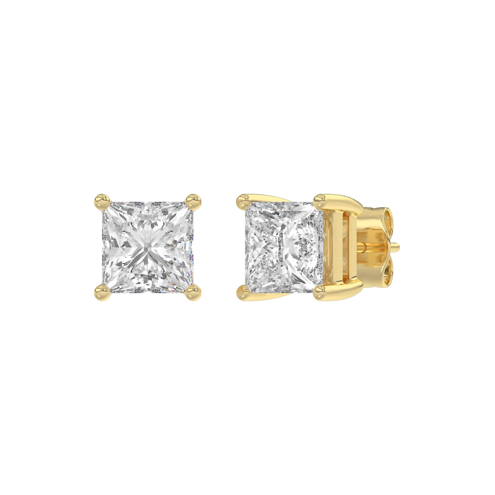 14K Yellow Gold, angled view