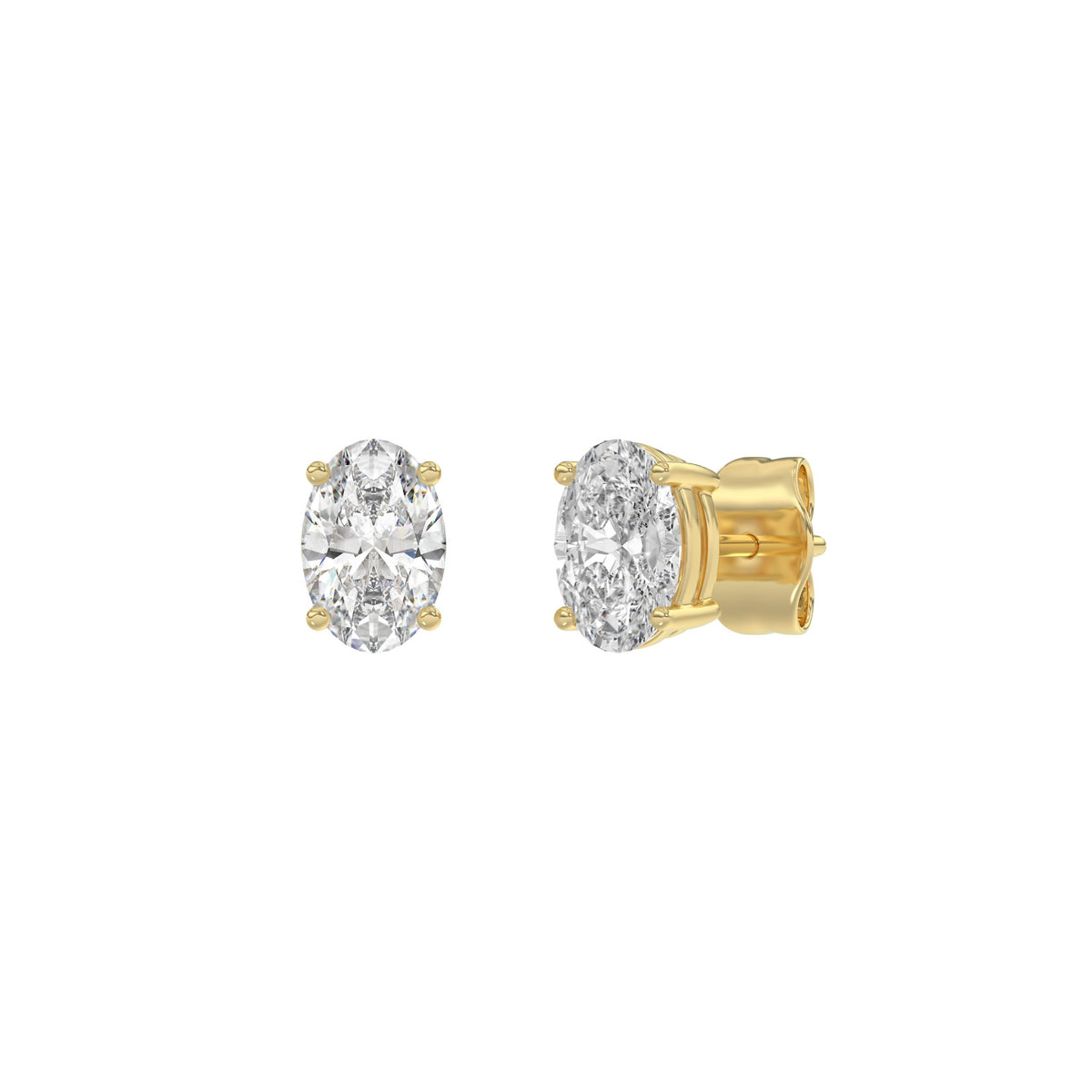 14K Yellow Gold, angled view