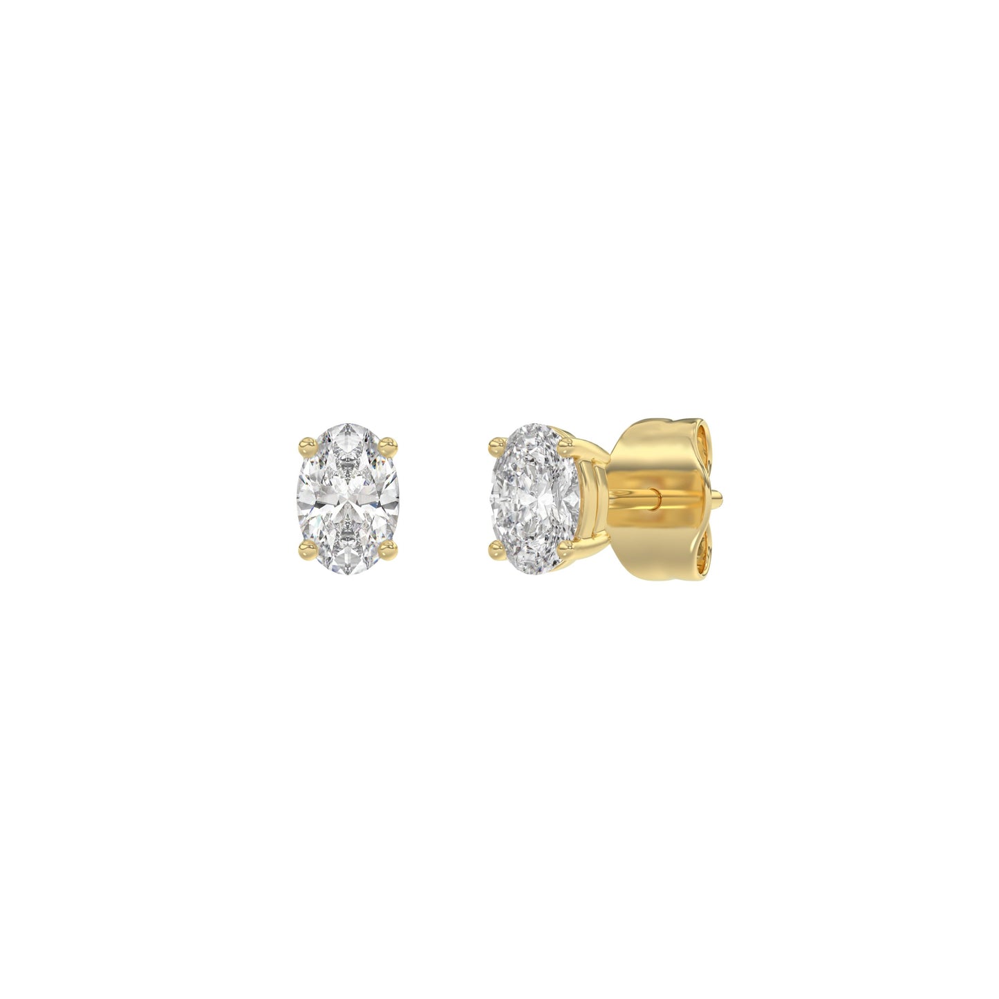 14K Yellow Gold, angled view