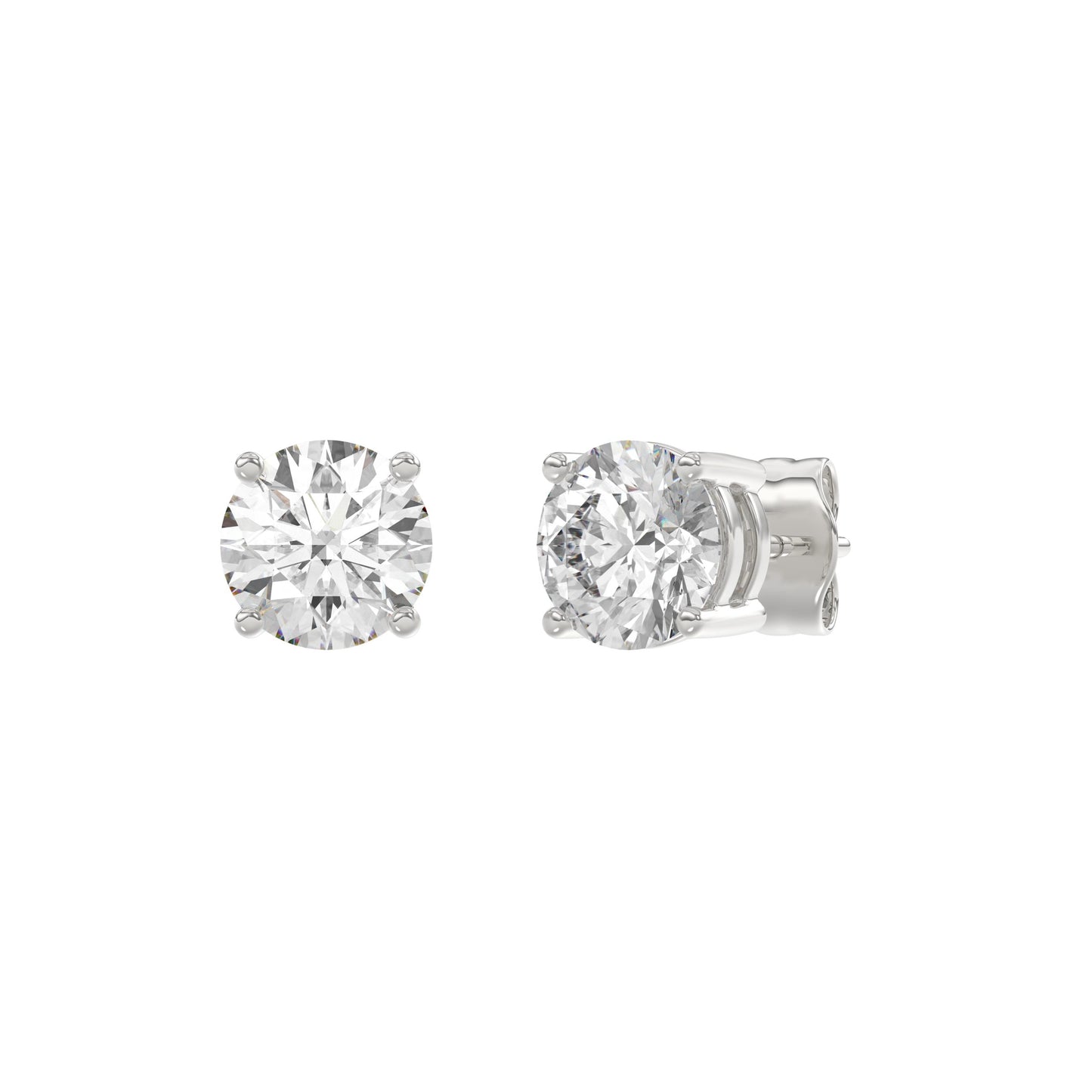 18K White Gold, angled view