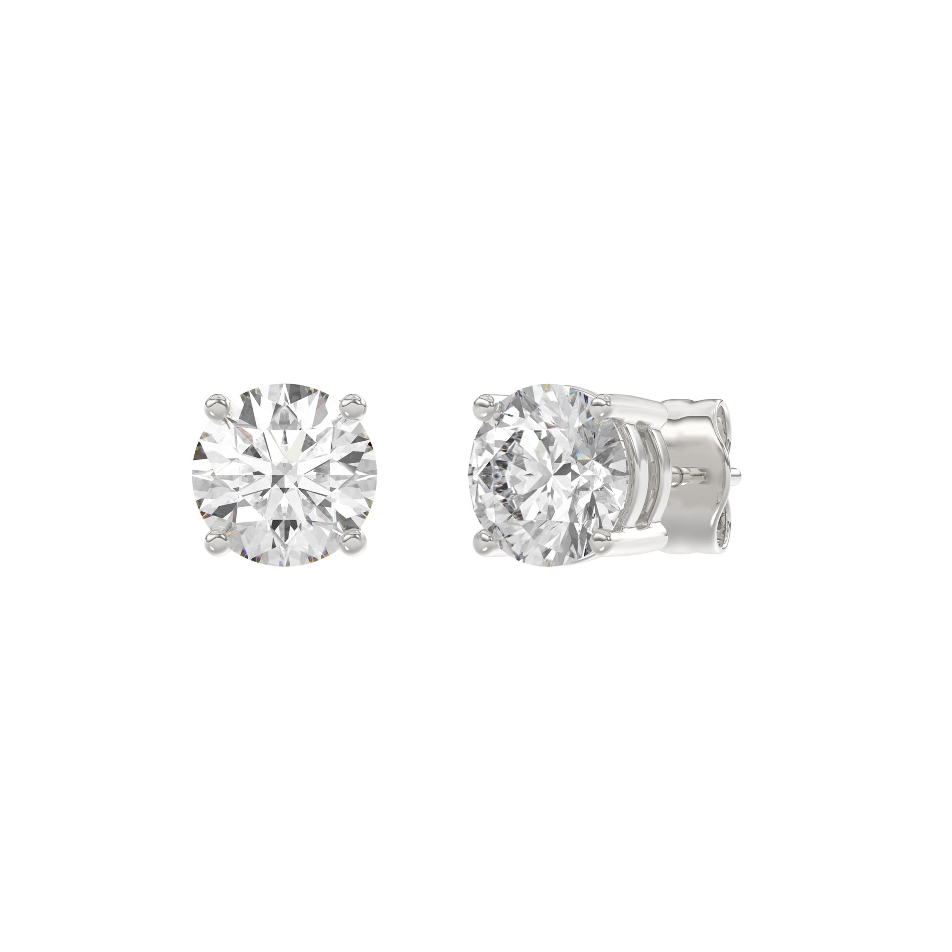 18K White Gold, angled view