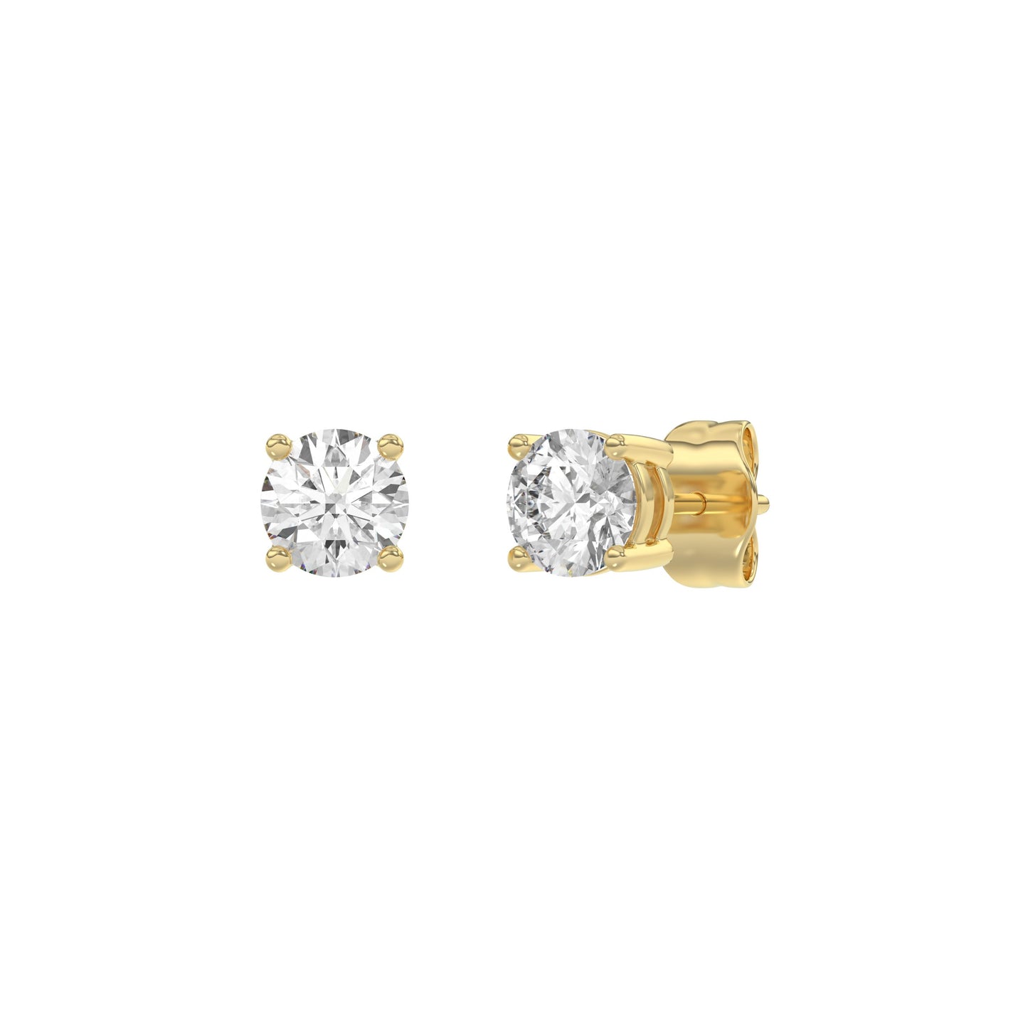 14K Yellow Gold, angled view