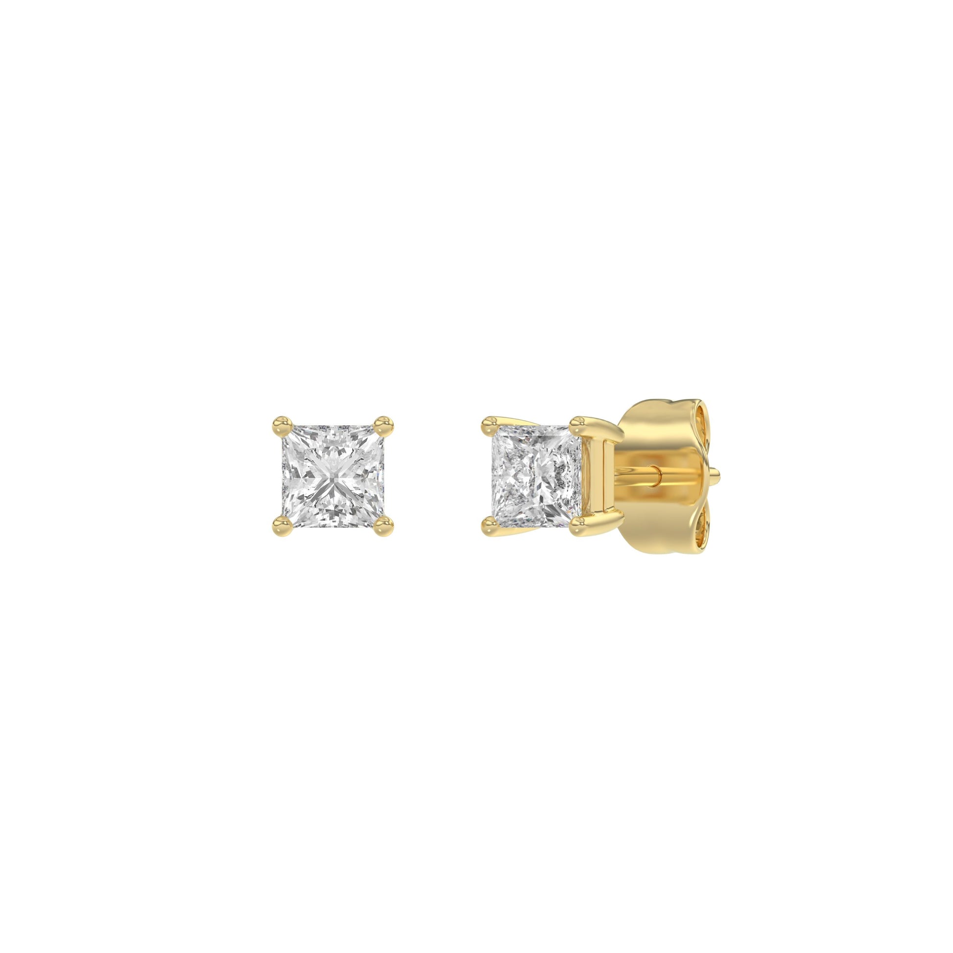 14K Yellow Gold, angled view