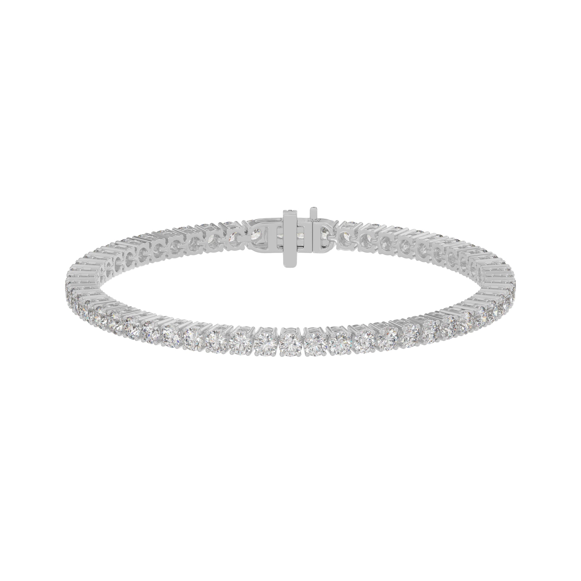 14K White Gold, angled view