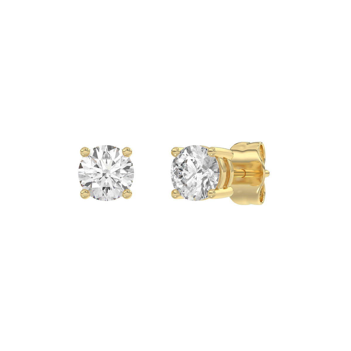 18K Yellow Gold, angled view