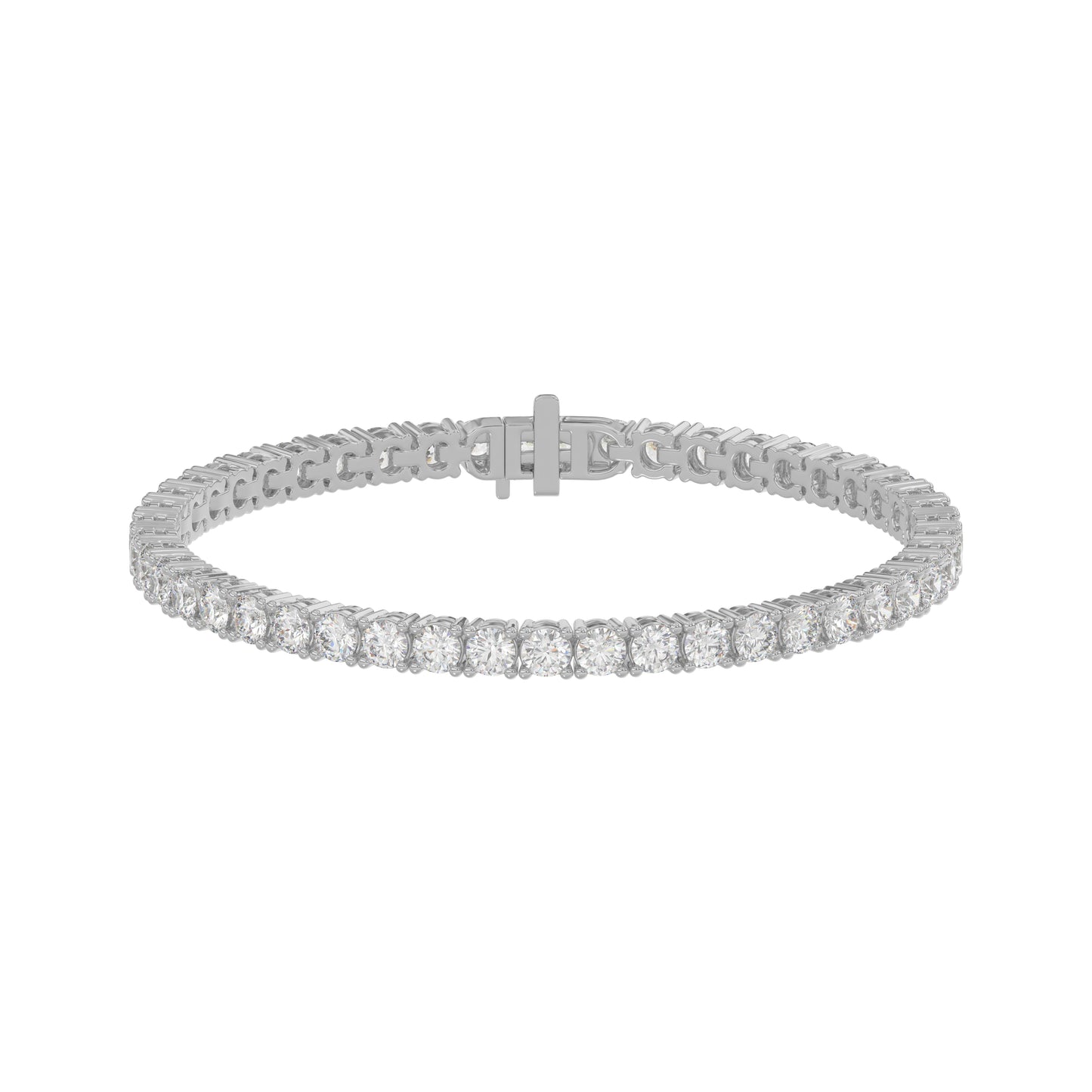 14K White Gold, angled view