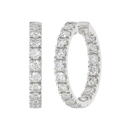 14K White Gold, angled view