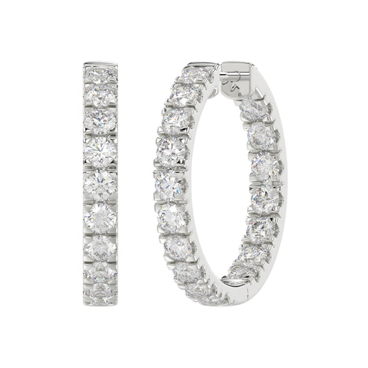 14K White Gold, angled view
