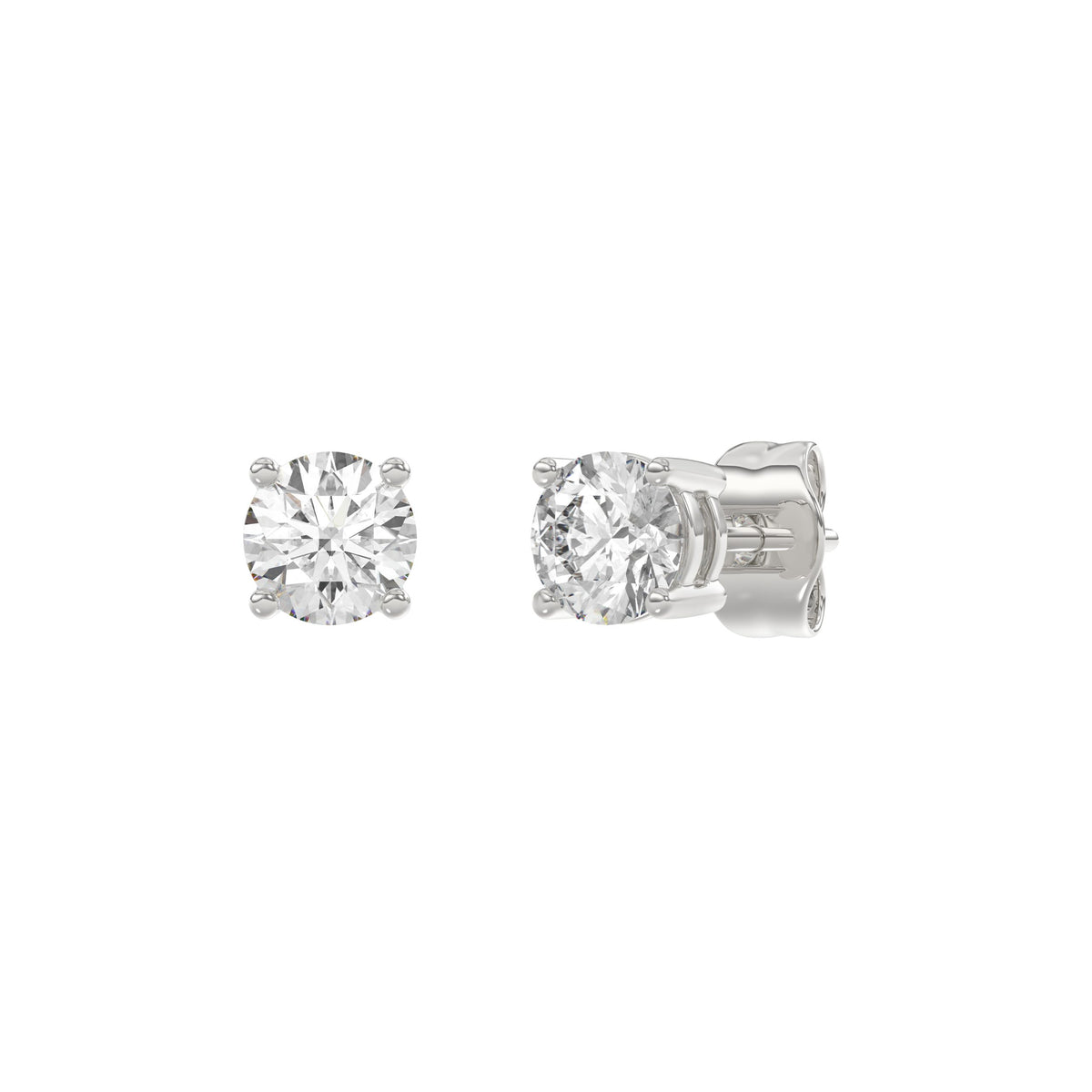 14K White Gold, angled view