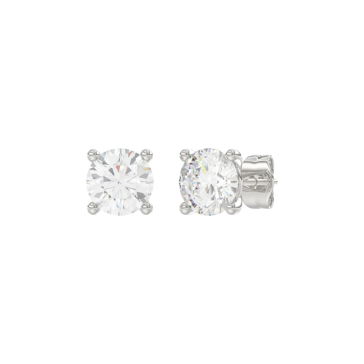 18K White Gold, angled view