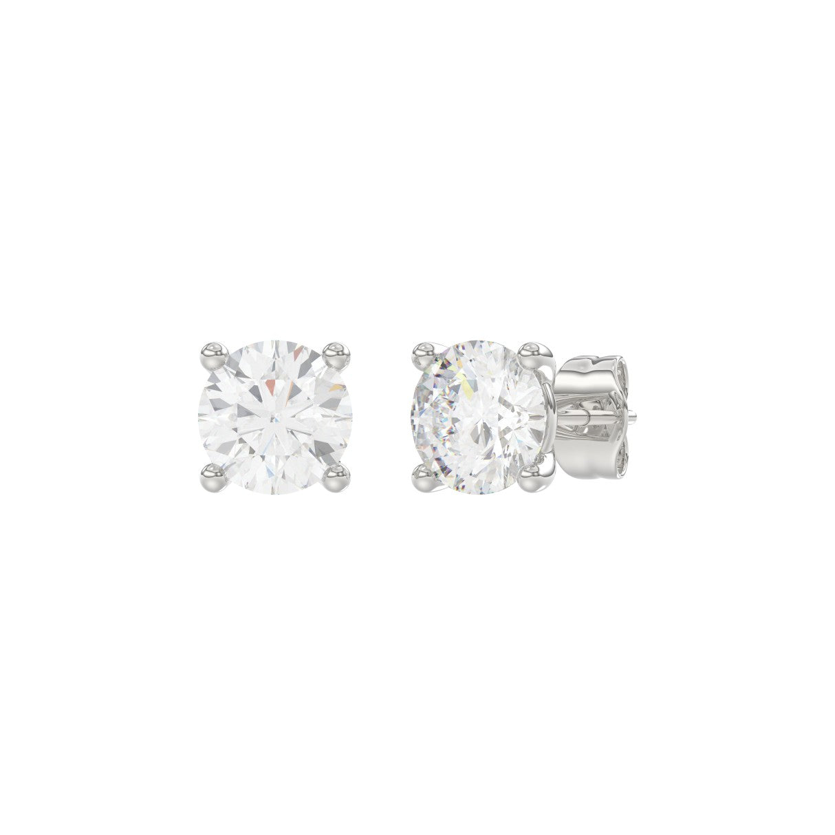 18K White Gold, angled view