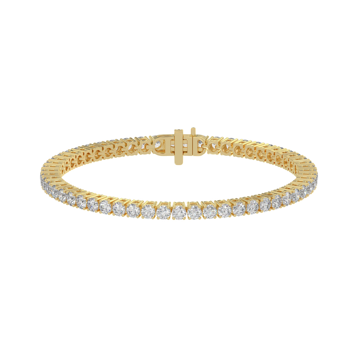 14K Yellow Gold, angled view