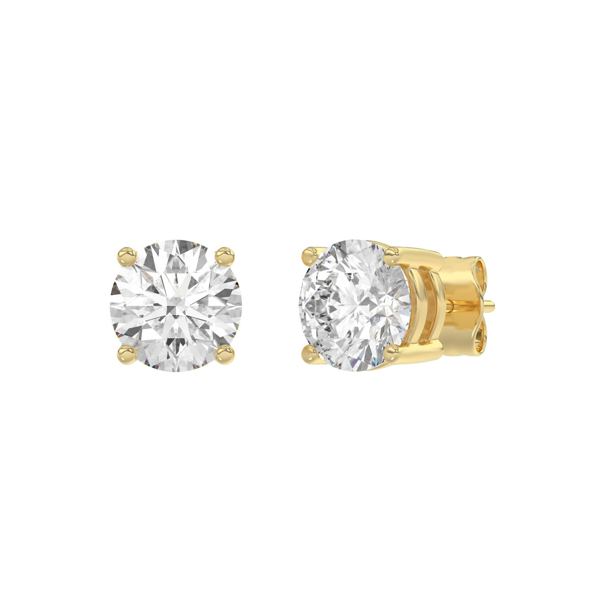 18K Yellow Gold, angled view