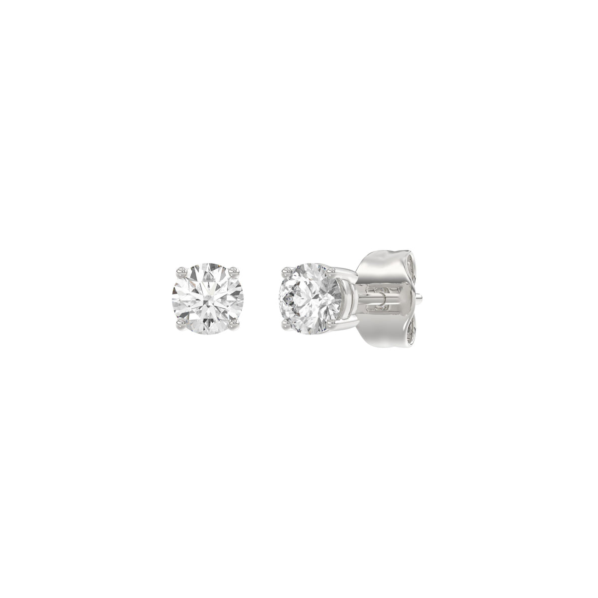 14K White Gold, angled view