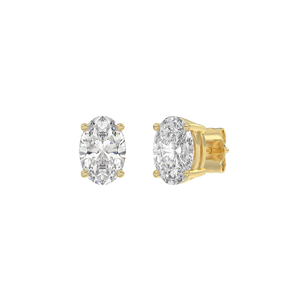 14K Yellow Gold, angled view