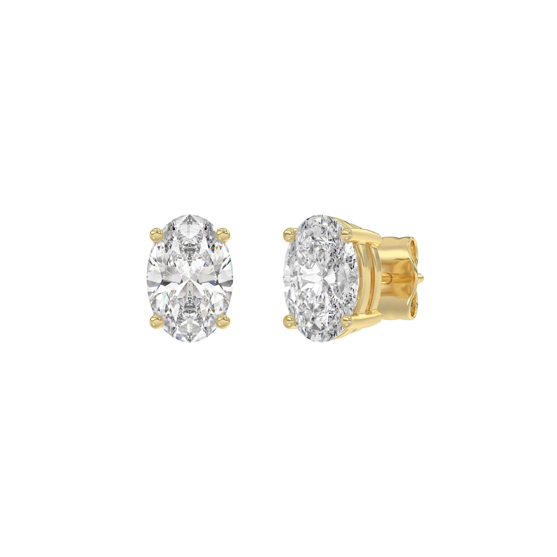 14K Yellow Gold, angled view